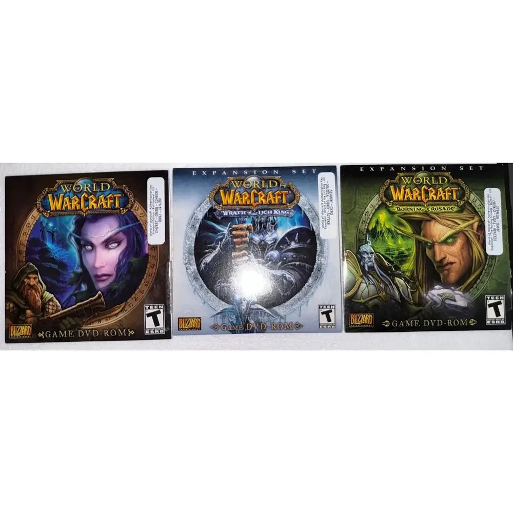 World of Warcraft Game With 2 Expansions Sets Lich King And Burning Crusades